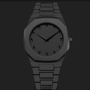 Black Arabic Aura Watch For Men Stylish Aura Watch 100% Original Watch Amazing Smart Watch| Durable Wristwatch for Men & Women Sleek Black Design, Luxury Look Ratings