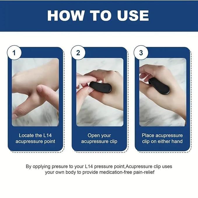 Sugar Control Li4 Acupressure Point Clip Wearable – Supporting Acupressure Relaxation