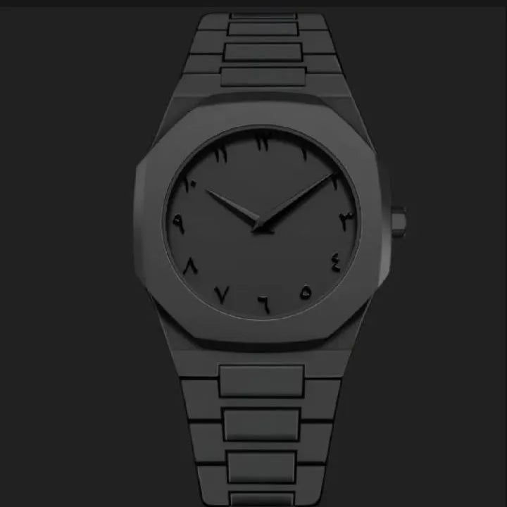 Black Arabic Aura Watch For Men Stylish Aura Watch 100% Original Watch Amazing Smart Watch| Durable Wristwatch for Men & Women Sleek Black Design, Luxury Look Ratings